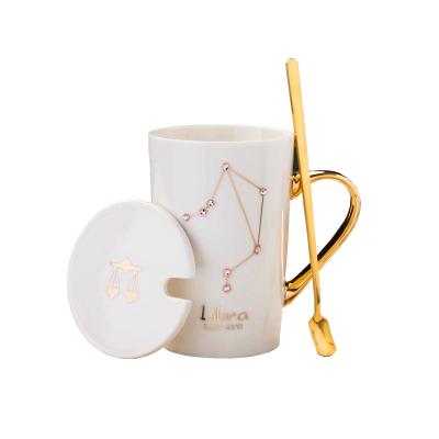 China Viable Creative Ceramic Mug Twelve Constellation Couples Mug Ceramic Mug Manufacturers for sale