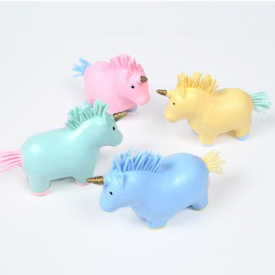 China Creative Pinch Music Ball Duct Unicorn Color PVC/Latex 12Pcs Macaroon Pressure Reducing Water Balloons for sale