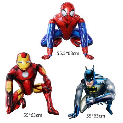 China New Gifts Children's Birthday /Wedding/Toy Birthday Party Decoration Small 3d Three Spiderman Party Decor Foil Balloon for sale