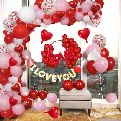 China Mubarak Ramadan Eid Latex Red Dot Red Pink White Balloons 5 inch and 10 inch for valentines day party balloons arch and Garland Decoration Toy for sale