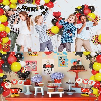 China Latex Globos Garland Balloon Set Cartoon Foil Arch Princess Girl Boy Kid Mubarak Ramadan Eid Baby Shower Mickey Minnie Mouse Party Props Decor for sale