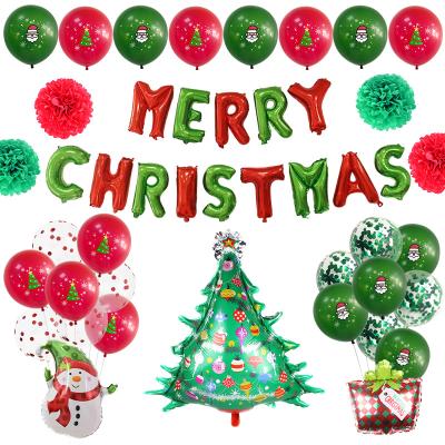 China Christmas Party Decor/Gifts High Quality 32 Piece Christmas Party Decoration Set Foil Balloon Latex Balloon Party Supplies for sale