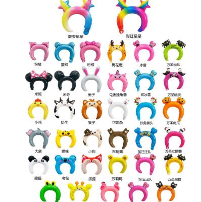 China Cartoon Animal Foil Balloon Kids Headband Helium Foil Baby Shower Party Decoration Balloon Animal Wholesale for sale