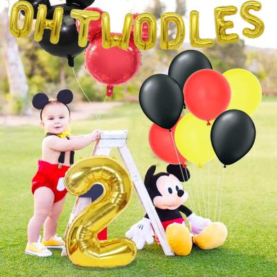 China Holiday Decoration Birthday Party 2nd Balloons Decorations for Girl Oh Twodles Minnie Mouse Birthday Party for sale