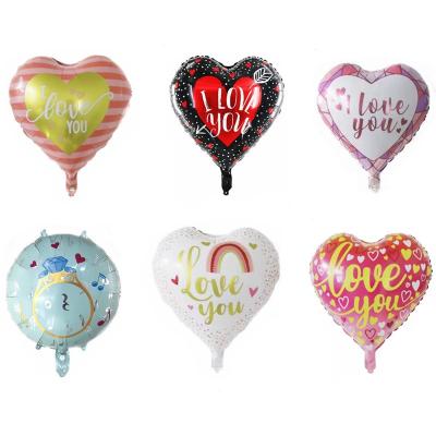 China Birthday /Wedding Party Decor Heart Shape Love Balloon Inflatable Wedding/Helium 18 Inch Gifts And Valentines Day Party Decoration Foil Balloon for sale