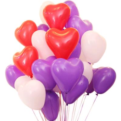 China Birthday /Wedding Party Decor/Gifts 10 Inch Heart Shape Latex Balloon Wedding Decoration Balloons Wedding Room Decor Supplies for sale