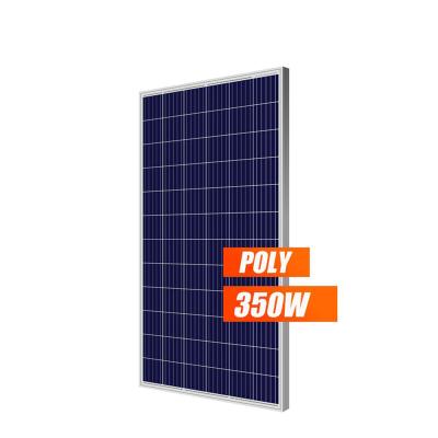 China 24V Solar Power Panels 350 Watt Poly Solar Panel 355W Poly Solar Panels Cost Home Electricity Price 1000W 158.75mmx158.75mm for sale