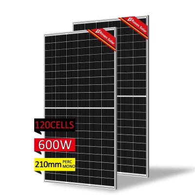 China Lithium Battery Power System 450w 460watt 600W Solar Panel Prices Mono Solar Paneles Solares Half Cell 1000W for sale