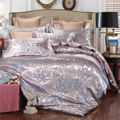 China Nondisposable Continental Premium Special Custom Satin Print Double Bed Luxurious Plush Bedding Set Bedding for sale