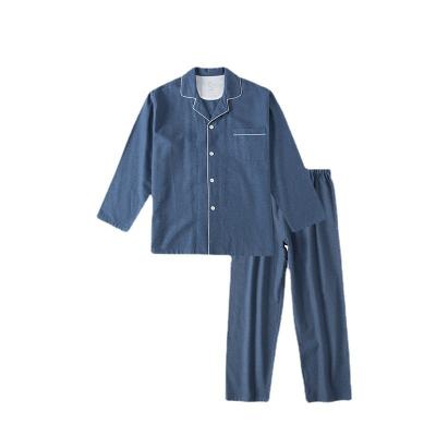 China Breathable Factory Directly Supply Mens Ladies Solid Color Lapel Sleepwear Solid Color Homewear for sale