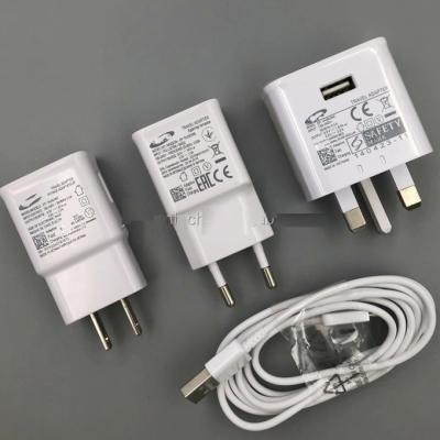 China Mobile Phone Factory Mobile Phone Adapter 2in1 +Micro USB Cable Travel Charger Set For Samsung Galaxy S7 S6 for sale