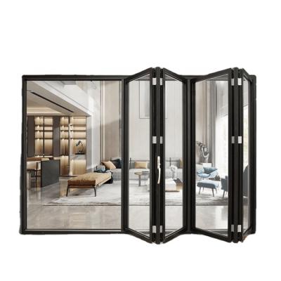 China Heat Insulation Aluminum Alloy Factory Customized Outdoor Bifold Folding Doors Bifold Patio Doors Door for sale