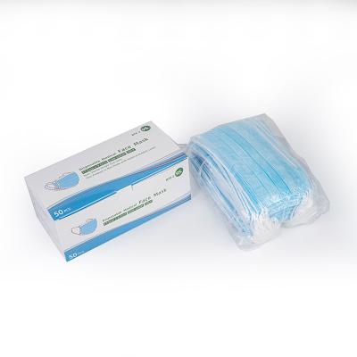 China Ear-loop in CE Hospital 3ply Earloop Current Disposable Protective Dust Filter Medical Face Mask for sale