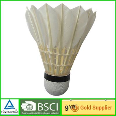 China Adult  / Children Goose Feather PU Cork Competition Shuttlecock for sale