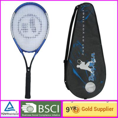 China Custom blue sporting Carbon Tennis Racket  / aluminum tennis racket for sale