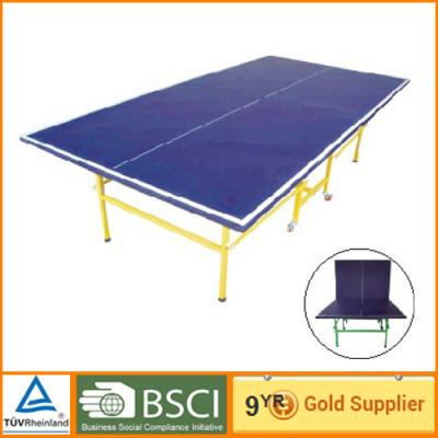 China Official standard training Indoor Table Tennis Table blue moving unable for sale