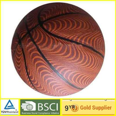 China Dark brown Soft PU synthetic leather Basketball / High Grip composite Leather Basketballs for sale