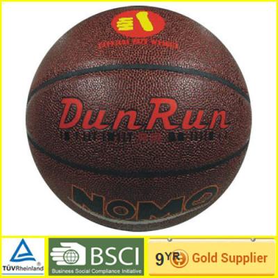 China Nylon round Laminated Basketball Custom printing with 8 panels for sale