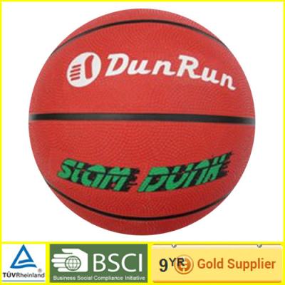 China Rubber Laminated leather Basketball 7# for training with 8 panels for sale