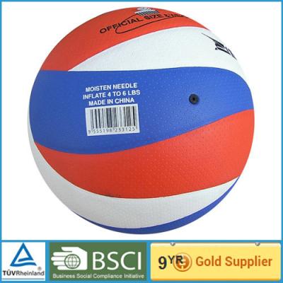 China Kundenspezifischer Druckpu-Kunstleder-Volleyball 5#/offizieller Strandvolleyball zu verkaufen