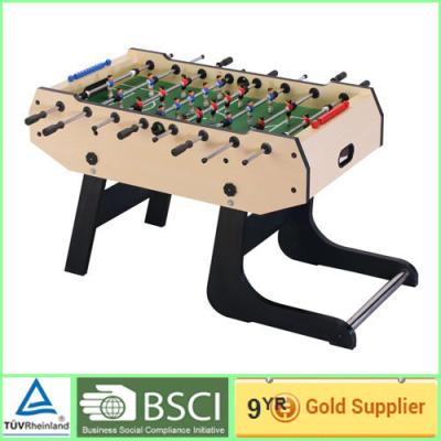 China Foosball Soccer Table training 9mm MDF Movable after folding foosball table for sale