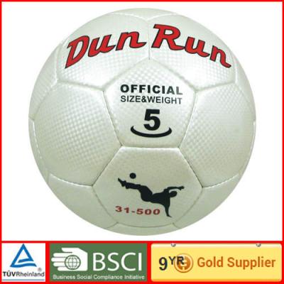 China Professional Hand stitched Leather Soccer Ball outdoor with Custom printing for sale