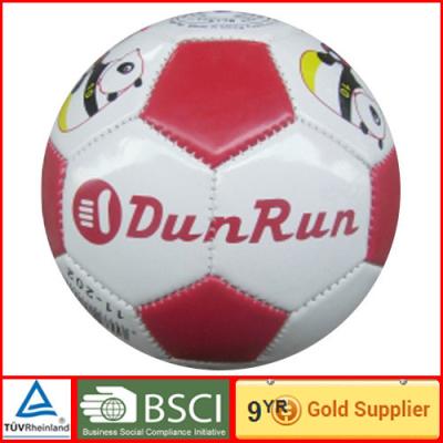 China Outdoor multi colour PVC soccer ball 2# for competition and training for sale