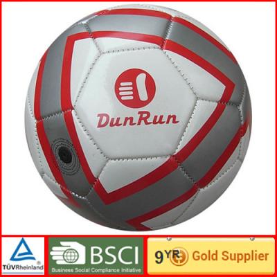 China Durable PVC Soccer Ball for competition training , laminated Rubber bladder football for sale