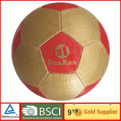 China Eco friendly hand sewn PVC leather Soccer Ball for children play games for sale