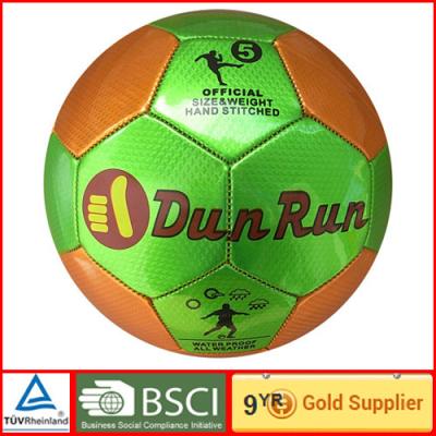 China DunRun binnen van de het voetbalbal van opleidingspvc grootte 5, 535mm - 560mm Duurzame voetbal Te koop