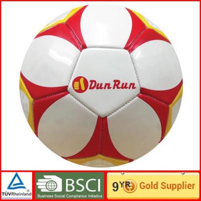 China Machine stitched PVC training soccer ball size 5 youth soccer balls for sale