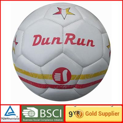 中国 Eco の屋外の友好的なフットボールのためのポリ塩化ビニールのサッカー ボールを遊ばす DunRun 販売のため