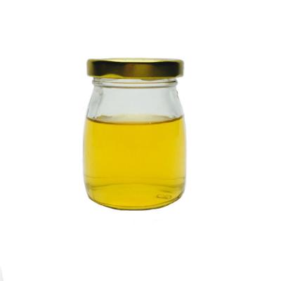 China Bird's Nest 100ml 4oz Twist Off Top Cake Jelly Milk Baby Dessert Jam Bird's Nest Glass Jars With Lids for sale