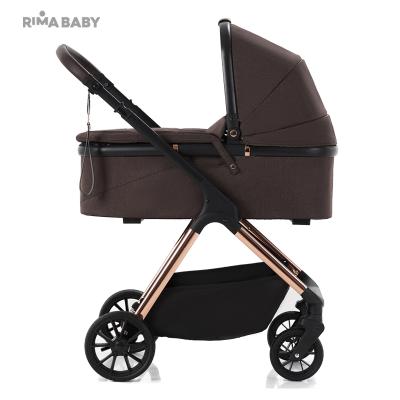 China RIMA BABY Canvas Baby Stroller 3 in 1 Crib Newborn Babies Strollers 3in1 for sale