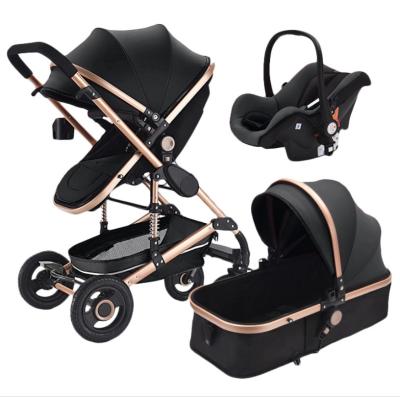 China Wholesale Cheap Stroller Canvas Foldable Travel 3 in One Jogger Baby Stroller for sale