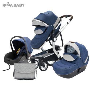 China Warm Canvas Travel System 3 in 1 Stroller for Newborn for sale