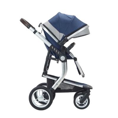 China Wholesale High Quality Canvas Aluminum Alloy Folding 3 in 1 Babytime Stroller with Base for sale