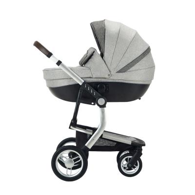 China New Canvas Professional Child Steel Design 3 In 1 Foldable Push Travel Baby Stroller for sale