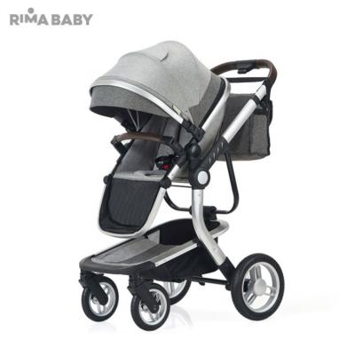 China Canvas Elevated View Rima Baby European Pushchairs and Prams Stroller Baby Pram 3 in 1 for sale