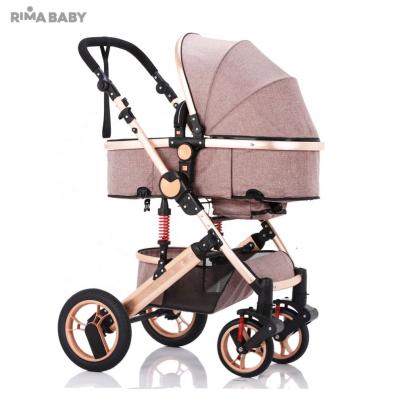 China 2020 Multifunctional Foldable Luxury Baby Canvas Traveller's System Stroller 3 in 1 for sale