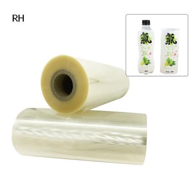 China Beverage Sleeve Printing Heat Shrink Wrap Sleeve Labels PVC Blown Shrink Film For Printing for sale