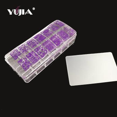 China Nail art stamping or French square clear jelly nail art XXL fashion large nail stamping tools nail punching machine wholesale factory for sale