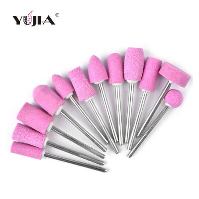 China For Hot Selling Nail Drill Machine Quartz 12pcs Nail Drill Machine Bits Quartz Head Set Nail Folder Electric Bit for sale