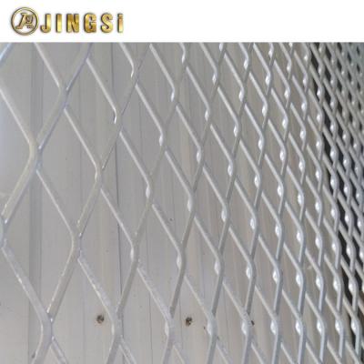 China Simultaneously slit and stretched thickness 4mm low carbon steel expanded metal mesh for sale