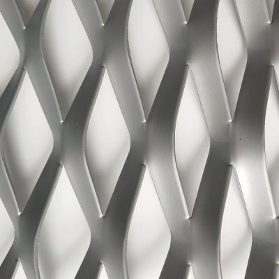 China Easy Installation PVDF Powder Coated Aluminum Expanded Metal Mesh Sheet In Philippines for sale