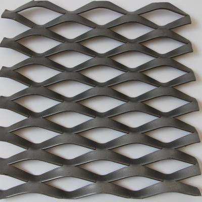 China Decorative Aluminum Expandable Plain Weave Sheet Diamond Mesh For Ceiling For Exterior Wall Decoration for sale