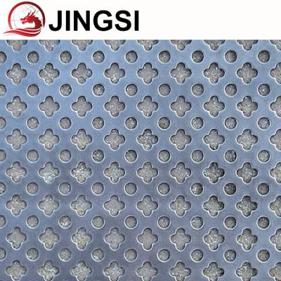 China 10x10mm Hole Wear-Resisting Decorative Aluminum Cross Perforated Metal Sheet for sale