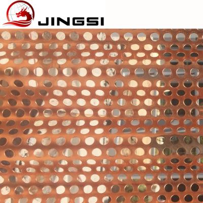 China Durable Corrugated Perforated Round Hole Sheet For Stairs for sale