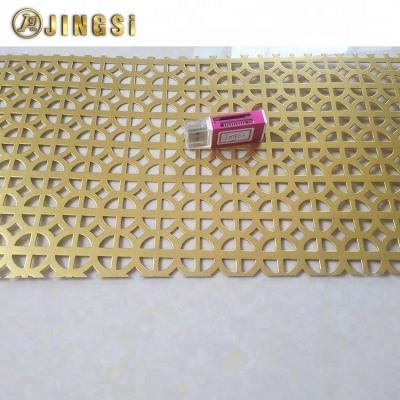 China Aesthetic Appearance 20MM Hole Metal Screen Aluminum Perforated Sheet With Round And Cross Type for sale