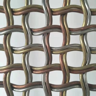 China Unique Design Stainless Steel Mesh Grid Interwoven Mesh For Decoration And Screen for sale